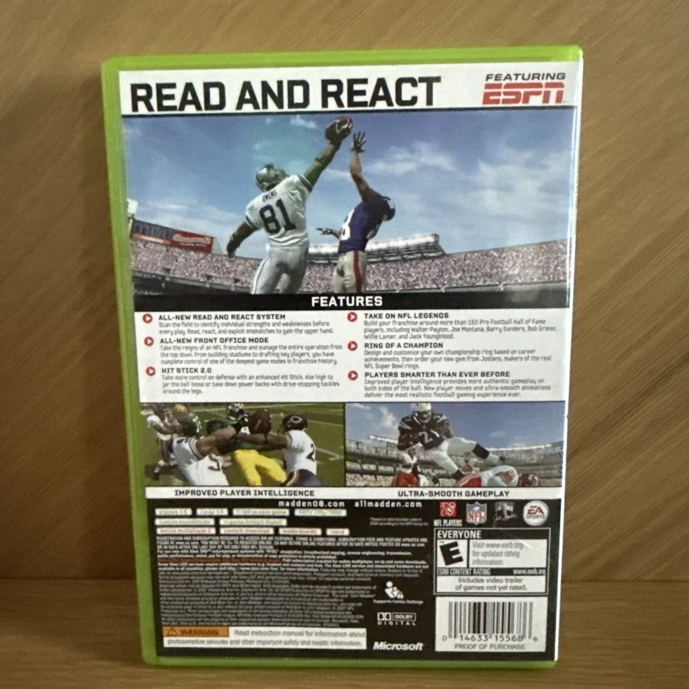 Madden NFL 08 (Microsoft Xbox 360, 2007)‎